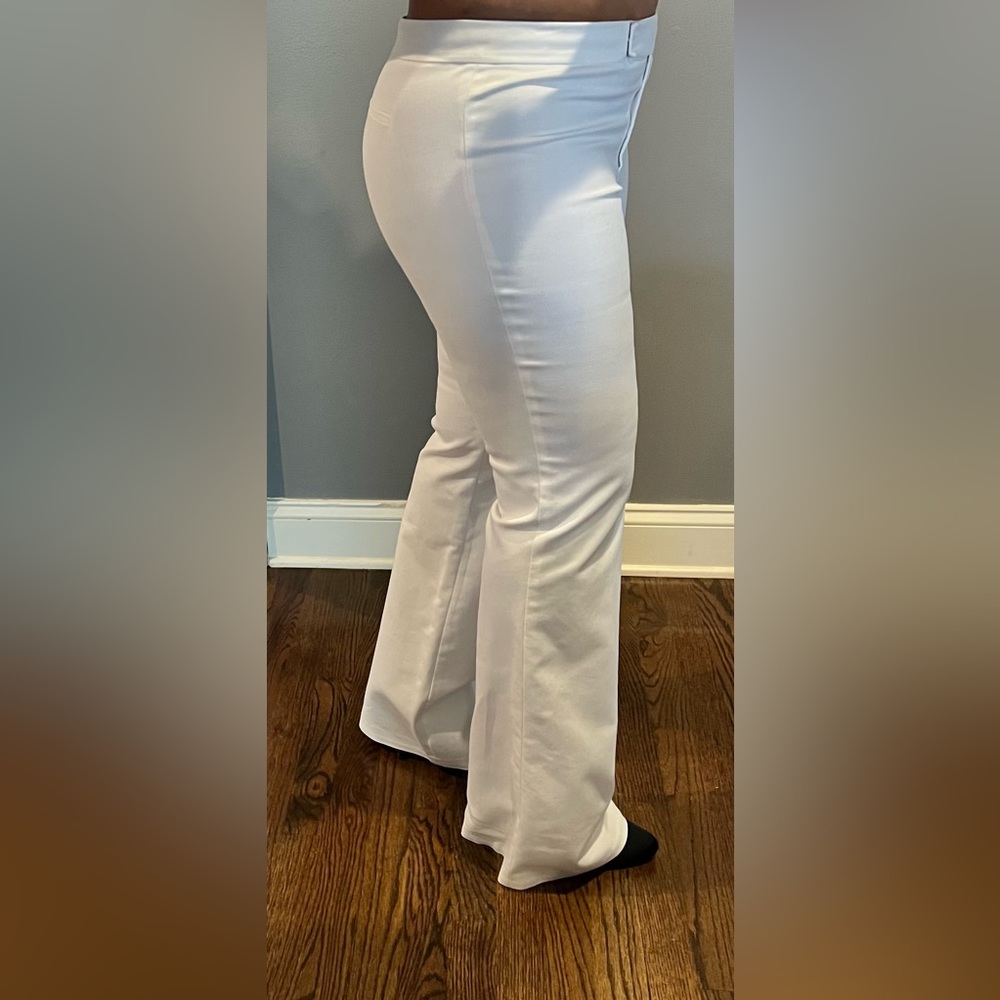 Flared leg white slacks BOGO